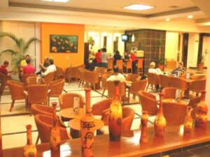 People are dining in Hotel Copacabana restaurant