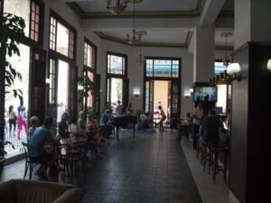 Restaurant of Hotel Ambos Mundos in Havana