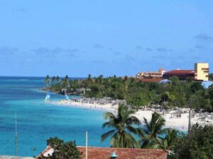 Coastal view of Hotel Club Atlantico in Havana